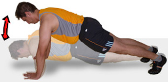 flexiones de brazos en suelo